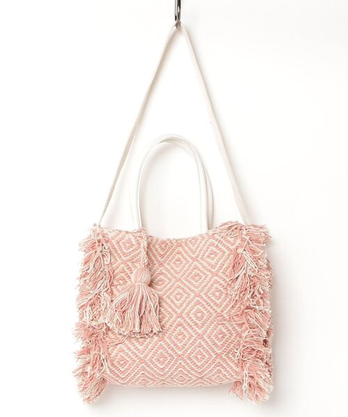 MAISON mou(メゾンムー)の「【Swaraj/スワラージ】JQ 2WAY Bag(ショルダーバッグ・レディース・ブラック/ピンク・FREE)」の1枚目の写真