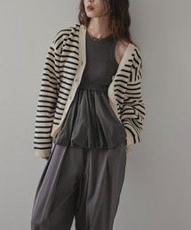 rectangle | ボーダーニットカーディガン(カーディガン/ボレロ)