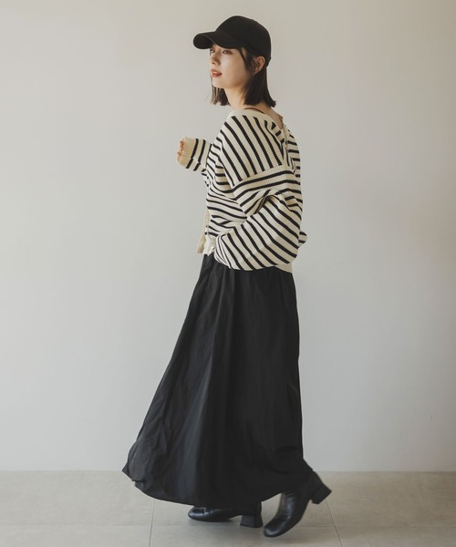 rectangle（レクタングル）の「ボーダーニットカーディガン（カーディガン/ボレロ・レディース・ホワイト・FREE）」の8枚目の写真