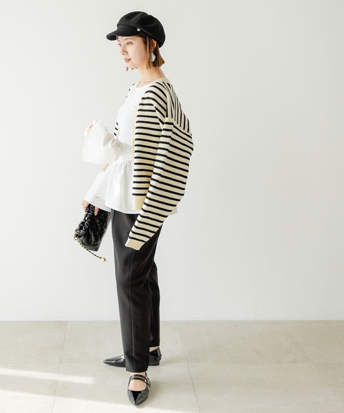 rectangle（レクタングル）の「ボーダーニットカーディガン（カーディガン/ボレロ・レディース・ホワイト・FREE）」の19枚目の写真