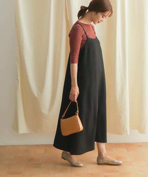 URBAN RESEARCH DOORS（アーバンリサーチドアーズ）の「ドライタッチキャミワンピース（ワンピース・レディース・ブラウン/ブラック・MEDIUM）」の11枚目の写真
