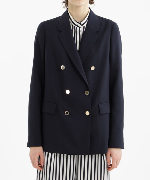 MACKINTOSH PHILOSOPHY（ﾏｯｷﾝﾄｯｼｭ ﾌｨﾛｿﾌｨｰ）の「ダブルブレストネイビーブレザー（テーラードジャケット・レディース・ダークネイビー・38/36）」の10枚目の写真