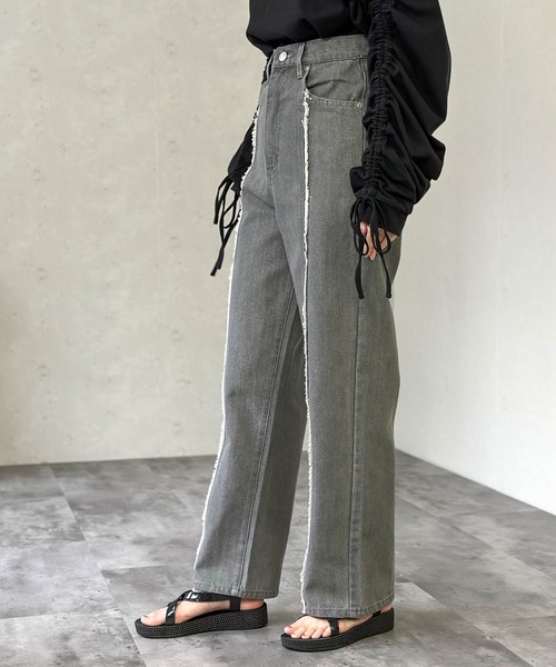完売 ノーブル ペインティングプリントパンツ 36 柄パンツ