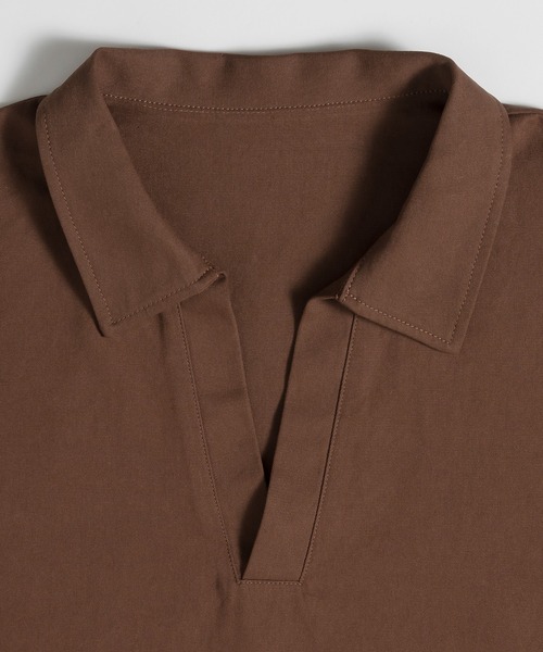 MUHET(ミュエータ)の「スキッパーシャツ(シャツ/ブラウス・レディース・ブラック/ブラウン・MEDIUM/X-LARGE)」の19枚目の写真