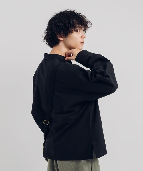 MUHET(ミュエータ)の「スキッパーシャツ(シャツ/ブラウス・レディース・ブラック/ブラウン・MEDIUM/X-LARGE)」の13枚目の写真