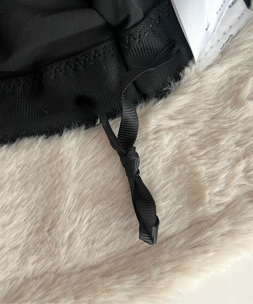 prose verse（プロズヴェール）の「ファーバケットハット（ハット・レディース・ブラック/グレイッシュベージュ・ﾌﾘ-）」の4枚目の写真