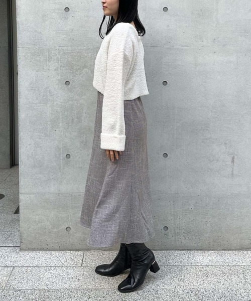 archives(アルシーヴ)の「テディベアニットショートカーディガン(カーディガン/ボレロ・レディース・ブルー/グリーン/アイボリー/モカ・MEDIUM)」の14枚目の写真