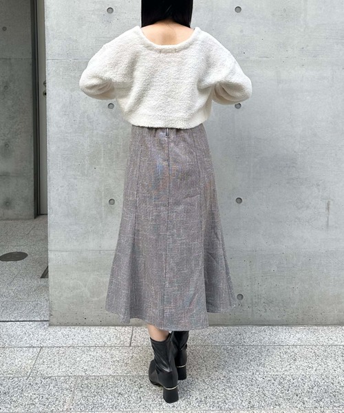 archives(アルシーヴ)の「テディベアニットショートカーディガン(カーディガン/ボレロ・レディース・ブルー/グリーン/アイボリー/モカ・MEDIUM)」の15枚目の写真