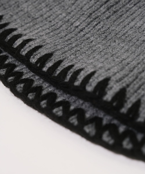 RAGEBLUE(レイジブルー)の「ハンドステッチ/ニットバケットハット(ハット・メンズ・ブラック/グレー・FREE)」の6枚目の写真