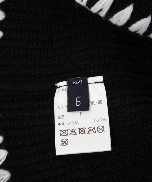 RAGEBLUE(レイジブルー)の「ハンドステッチ/ニットバケットハット(ハット・メンズ・ブラック/グレー・FREE)」の12枚目の写真