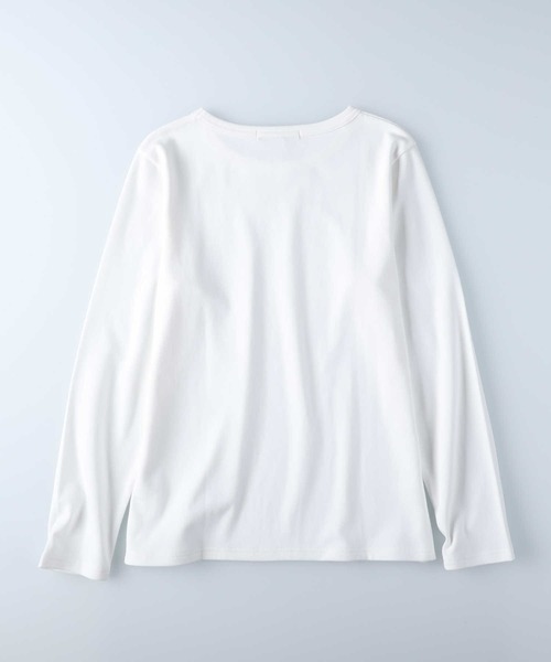 HONEYSUCKLE ROSE(ハニーサックルローズ)の「【HONEYSUCKLE ROSE】レギュラークルーロンT(Tシャツ/カットソー・レディース・ブラック/ホワイト・M/L/S)」の10枚目の写真