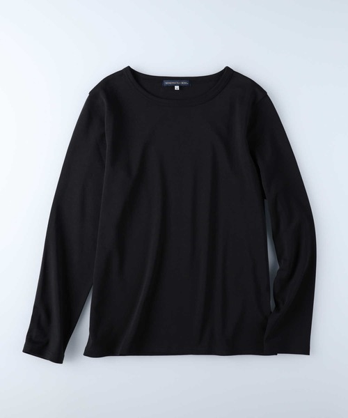 HONEYSUCKLE ROSE(ハニーサックルローズ)の「【HONEYSUCKLE ROSE】レギュラークルーロンT(Tシャツ/カットソー・レディース・ブラック/ホワイト・M/L/S)」の4枚目の写真