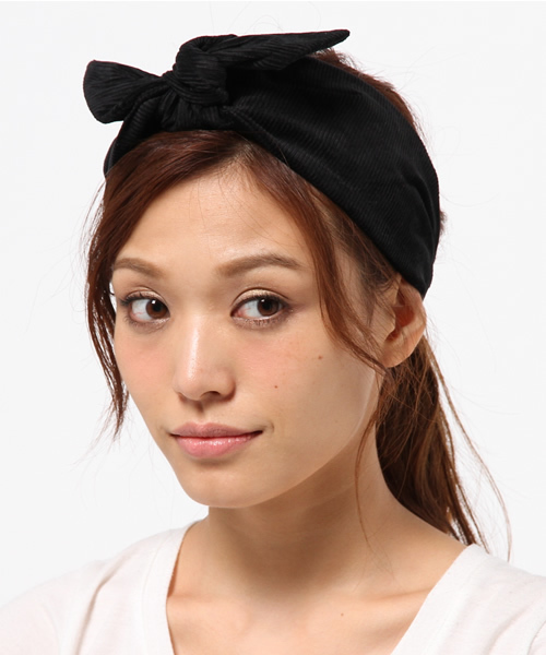 Ray BEAMS（レイビームス）の「Ctrl freak / コーデュロイ ヘア バンド（ヘアバンド・レディース・ブラック/ピンク/ブルー・ONE SIZE）」の2枚目の写真