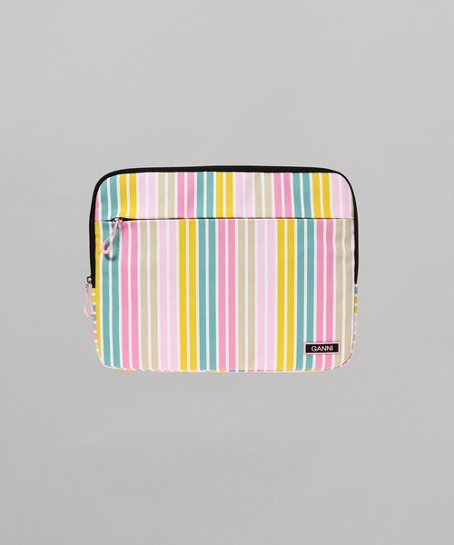 GANNI ケース GANNI】ガニー カードケース コインケース ポーチ シルバー