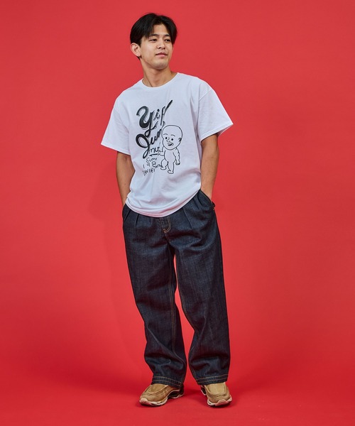 COMMON EDUCATION(コモンエデュケーション)の「DENIM SLACKS RIGID / デニム スラックス リジット(デニムパンツ・メンズ・オフホワイト/インディゴブルー・MEDIUM/X-LARGE/SMALL/LARGE)」の20枚目の写真