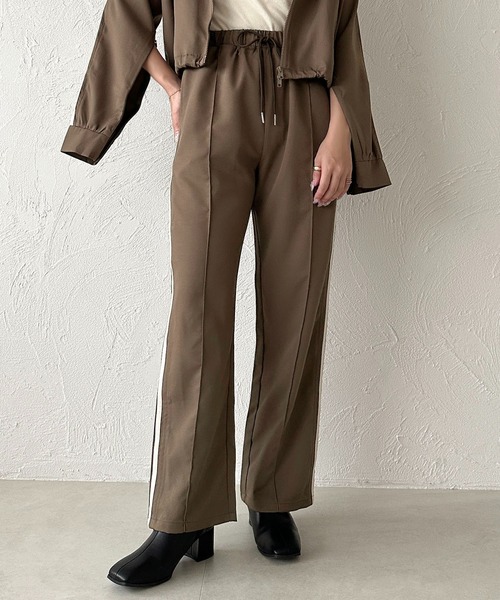 apres jour clair(アプレジュールクレア)の「【apres jour clair】ラインパンツ【ZOZOTOWN限定アイテム】(その他パンツ・レディース・ブラウン系その他/ボルドー/グレイッシュベージュ・フリー/X-LARGE)」の5枚目の写真