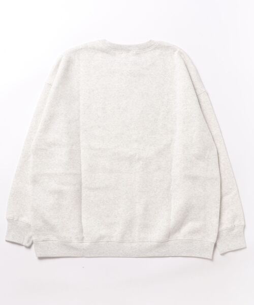 Honeys（ハニーズ）の「暖裏起毛ロゴ刺繍ビッグスウェットトレーナー（スウェット・レディース・スモークピンク/スミクロ/オートミール/アイボリー/ネイビー/杢グレー・S/M/L）」の13枚目の写真