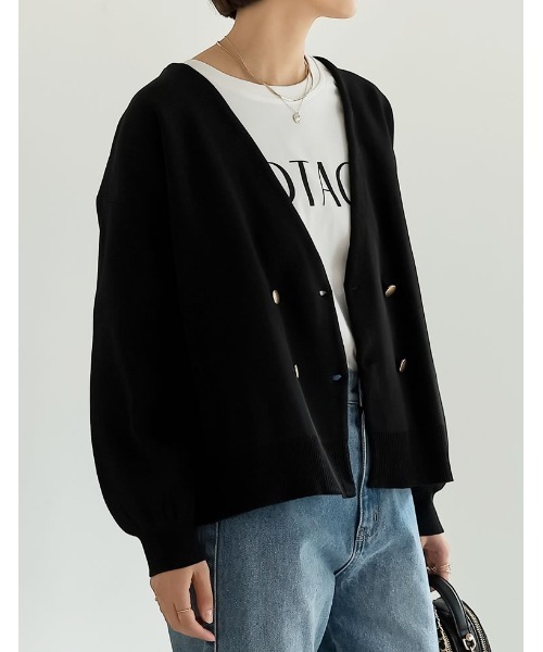 【試着のみ】ダブルスタンダードクロージング♡ソブ　金ボタン♡ボレロカーディガン 試着のみ】ダブルスタンダードクロージング♡ソブ 金ボタン