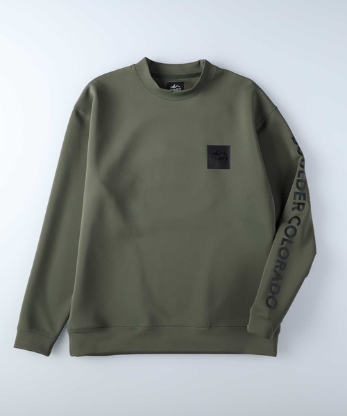 CAMP7(キャンプセブン)の「【CAMP7】バックエンボスロゴクルーネックスウェット(スウェット・メンズ・オリーブ/ダークグレー/オフホワイト・L/S/M/XL)」の11枚目の写真