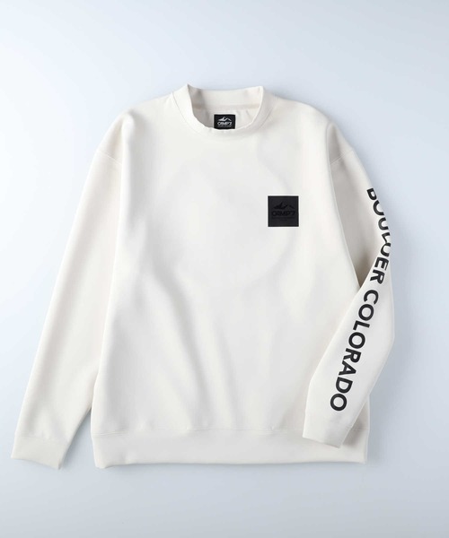 CAMP7(キャンプセブン)の「【CAMP7】バックエンボスロゴクルーネックスウェット(スウェット・メンズ・オリーブ/ダークグレー/オフホワイト・L/S/M/XL)」の13枚目の写真