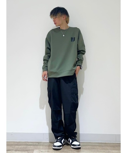 CAMP7(キャンプセブン)の「【CAMP7】バックエンボスロゴクルーネックスウェット(スウェット・メンズ・オリーブ/ダークグレー/オフホワイト・L/S/M/XL)」の16枚目の写真