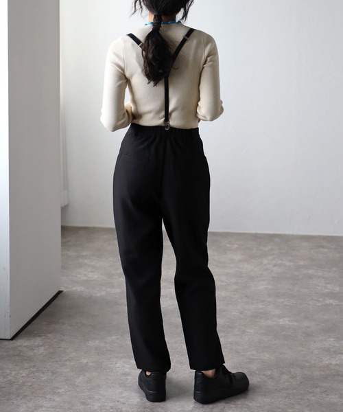 COMMRE（コムル）の「ハイウエストタックパンツ（その他パンツ・レディース・ブラック/アイボリー/サックスブルー・FREE）」の12枚目の写真