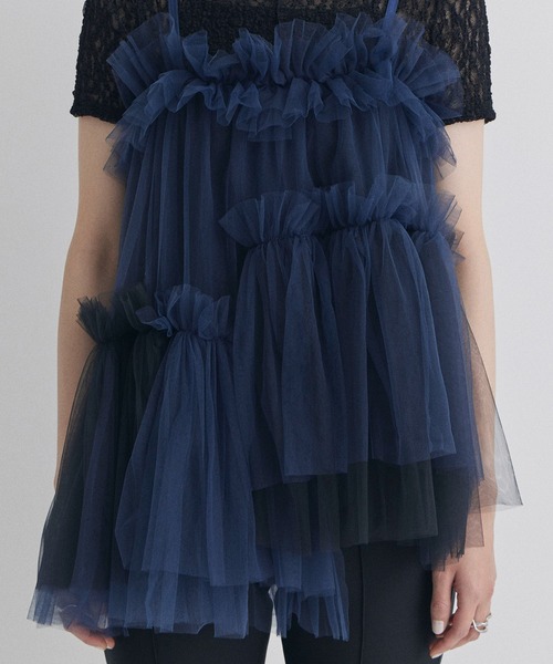 VIVIANO/ハートチュールキャミソール VIVIANO（ヴィヴィアーノ）の「VIVIANO/ヴィヴィアーノ Tulle Cami Top