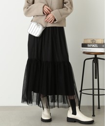 N.(N. Natural Beauty Basic) | ◆チュールティアードスカート(スカート)