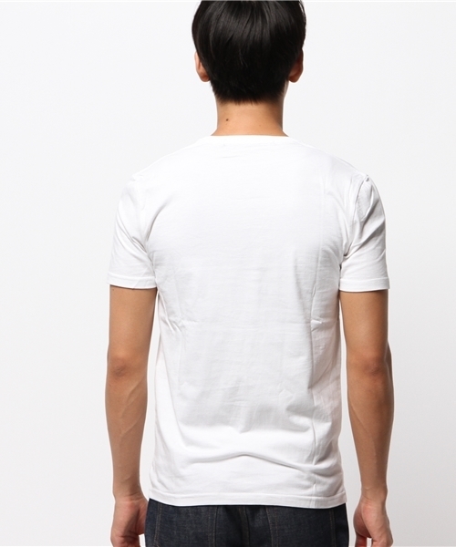 NO ID.（ノーアイディ）の「C度詰天竺半袖V/N-Tシャツ（Tシャツ/カットソー・メンズ・ブラック/ホワイト・1/2）」の8枚目の写真