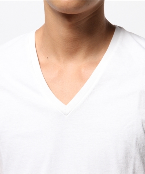 NO ID.（ノーアイディ）の「C度詰天竺半袖V/N-Tシャツ（Tシャツ/カットソー・メンズ・ブラック/ホワイト・1/2）」の9枚目の写真