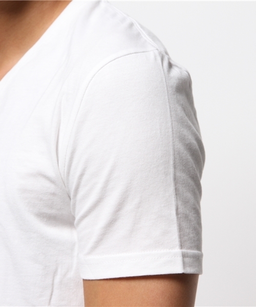 NO ID.（ノーアイディ）の「C度詰天竺半袖V/N-Tシャツ（Tシャツ/カットソー・メンズ・ブラック/ホワイト・1/2）」の3枚目の写真