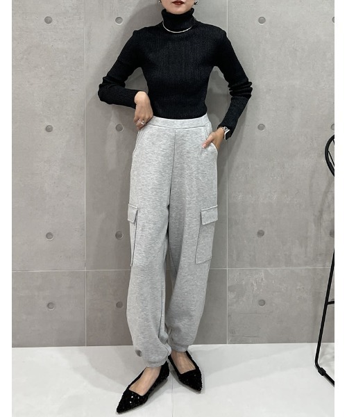 Re:EDIT（リエディ）の「[低身長/高身長サイズ有][イージーケア]とろみダンボールカーゴパンツ（カーゴパンツ・レディース・ホワイト/グレー/ブラック・SHORT/MEDIUM/TALL/LARGE）」の10枚目の写真