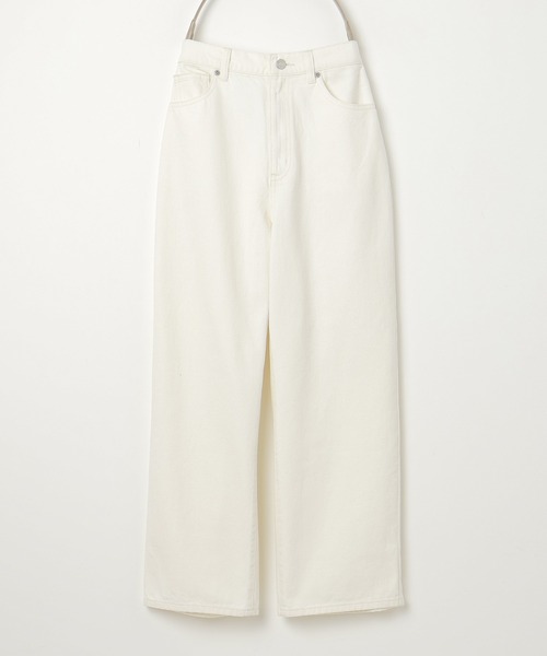 Honeys（ハニーズ）の「ストレートデニムパンツ（股下６４ｃｍ）（デニムパンツ・レディース・ブルー/ブラック/アイボリー・L/LL/S/SS/M）」の14枚目の写真