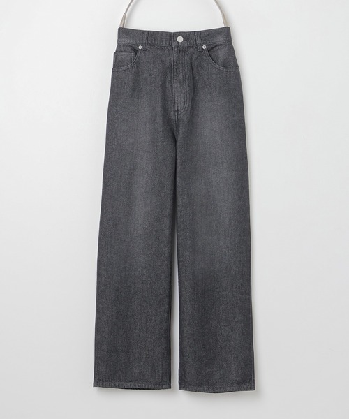 Honeys（ハニーズ）の「ストレートデニムパンツ（股下６４ｃｍ）（デニムパンツ・レディース・ブルー/ブラック/アイボリー・L/LL/S/SS/M）」の16枚目の写真