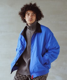 リバーシブルナイロンショートブルゾン