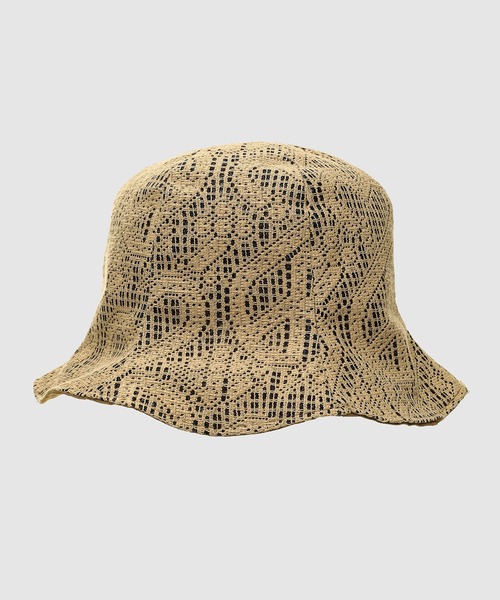SASQUATCHfabrix.(サスクワァッチファブリックス)の「“LOVE & PEACE” LACE TULIPE HAT(ハット・メンズ・ベージュ系その他/オリーブ/パープル系その他・FREE)」の2枚目の写真