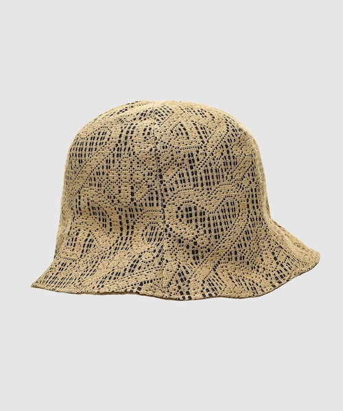 SASQUATCHfabrix.(サスクワァッチファブリックス)の「“LOVE & PEACE” LACE TULIPE HAT(ハット・メンズ・ベージュ系その他/オリーブ/パープル系その他・FREE)」の8枚目の写真