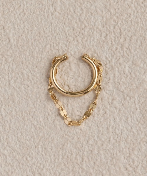 Phoebe（フィービィー）の「シトラスペタルチェーンイヤーカフ（イヤーカフ・レディース・ピンクゴールド/イエローゴールド・FREE）」の3枚目の写真