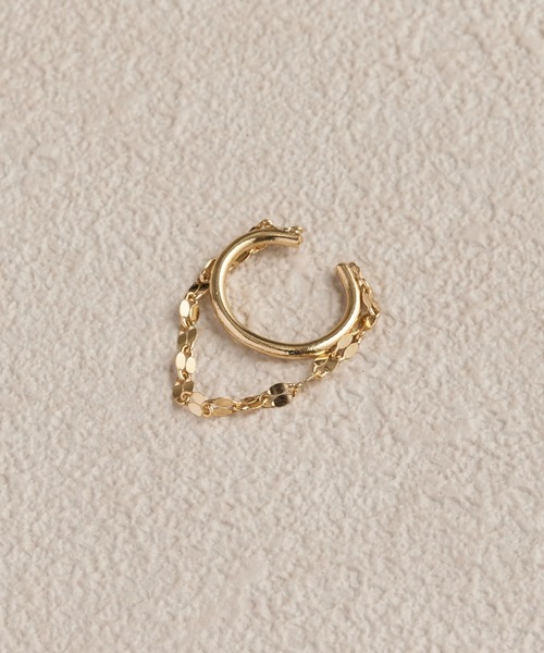 Phoebe（フィービィー）の「シトラスペタルチェーンイヤーカフ（イヤーカフ・レディース・ピンクゴールド/イエローゴールド・FREE）」の4枚目の写真