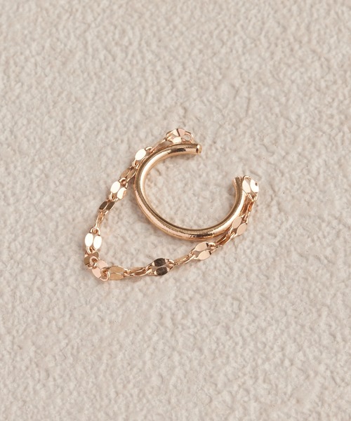 Phoebe（フィービィー）の「シトラスペタルチェーンイヤーカフ（イヤーカフ・レディース・ピンクゴールド/イエローゴールド・FREE）」の5枚目の写真