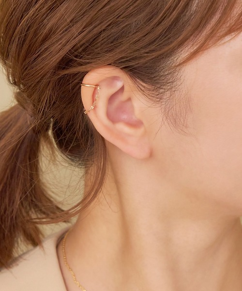 Phoebe（フィービィー）の「シトラスペタルチェーンイヤーカフ（イヤーカフ・レディース・ピンクゴールド/イエローゴールド・FREE）」の7枚目の写真