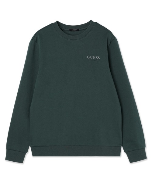 Guess(ゲス)の「Mini Logo Sweatshirt スウェット(スウェット・メンズ・ブラック/グリーン/ホワイト・MEDIUM/LARGE/X-LARGE)」の1枚目の写真