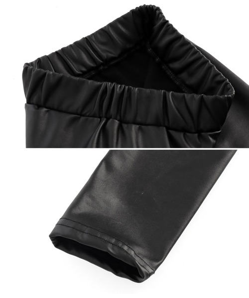ANAP（アナップ）の「裏起毛 フェイクレザー レギンス（レギンス/スパッツ・レディース・ブラック・FREE）」の10枚目の写真