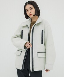 UNITED TOKYO | レザーコンビボンディングブルゾン(ブルゾン)