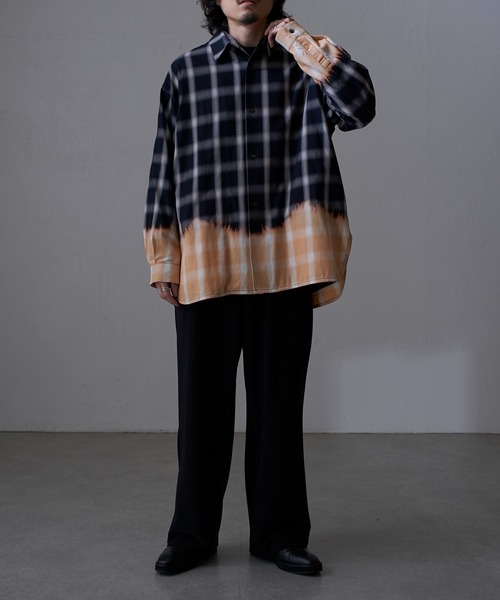 Lui's（ルイス）の「オンブレー ツートーンシャツ（シャツ/ブラウス・メンズ・レッド/ネイビー・FREE）」の7枚目の写真