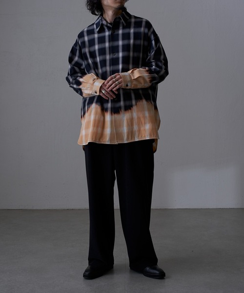 Lui's（ルイス）の「オンブレー ツートーンシャツ（シャツ/ブラウス・メンズ・レッド/ネイビー・FREE）」の8枚目の写真