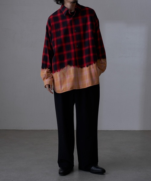 Lui's（ルイス）の「オンブレー ツートーンシャツ（シャツ/ブラウス・メンズ・レッド/ネイビー・FREE）」の12枚目の写真