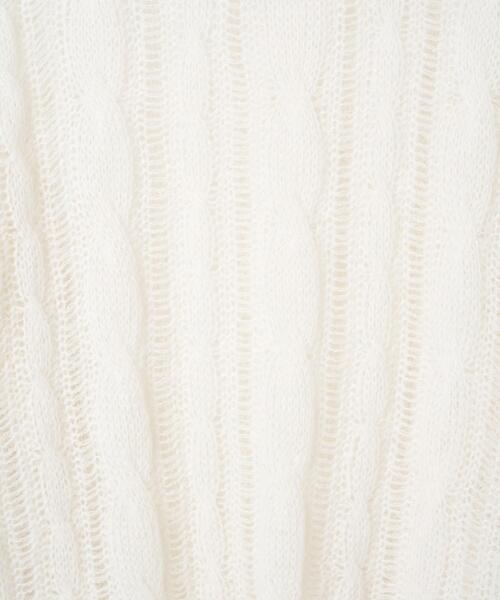 WEGO（ウィゴー）の「WEGO/ケーブルメッシュメランジニット（ニット/セーター・レディース・アイボリー/イエロー/サックスブルー・FREE）」の20枚目の写真