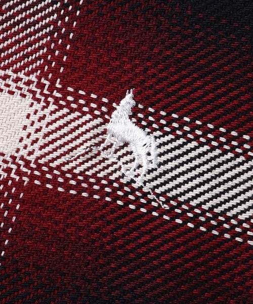 Healthknit(ヘルスニット)の「【Healthknit/ヘルスニット】ネルチェック ロングスリーブ レギュラーカラー ワンポイントルーズシャツ(シャツ/ブラウス・メンズ・ブラック/レッド・M/L/XL)」の10枚目の写真