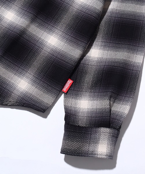 Healthknit(ヘルスニット)の「【Healthknit/ヘルスニット】ネルチェック ロングスリーブ レギュラーカラー ワンポイントルーズシャツ(シャツ/ブラウス・メンズ・ブラック/レッド・M/L/XL)」の12枚目の写真